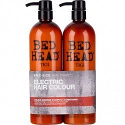 Tigi Bed Head Electric Hair Colour Shampoo 750ml + Conditioner 750ml