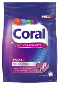 Coral Vollwaschmittel Pulver Color 16WL 1 12kg