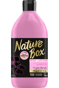 Nature Box Body Lotion mit kaltgepresstem Mandel-Öl 385m