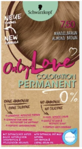 Schwarzkopf Only Love Haarfarbe 0%  7.50 Mandelbraun