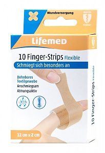 Lifemed Finger-Strips Flexible hautfarben 12 cm x 2 cm