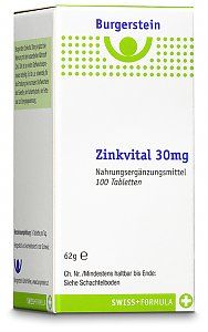 Burgerstein ZinkVital 30mg Tabletten