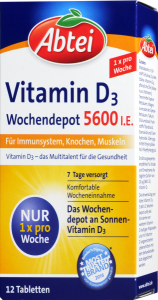 Abtei Vitamin D3 Wochendepot 5600 I.E.