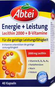 Abtei Energie + Leistung Lecithin 2000 + B-Vitamine Kapseln