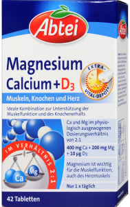 Abtei Magnesium Calcium + D3 Tabletten