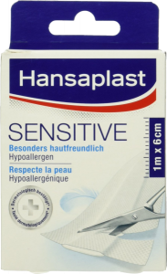 Hansaplast Sensitive für empfindliche Haut zuschneidbar 1m x 8cm